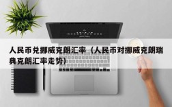 人民币兑挪威克朗汇率（人民币对挪威克朗瑞典克朗汇率走势）