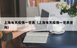 上海每天疫情一览表（上海每天疫情一览表查询）