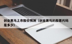创业黑马上市股价预测（创业黑马的股票代码是多少）