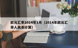 欧元汇率2014年1月（2014年欧元汇率人民币计算）